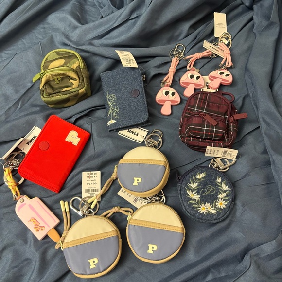 PINK Victoria's Secret Accessories - Victorias Secret PINK Bundle keychains, keychain wallets etc